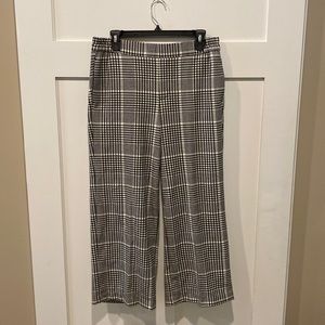 Plaid pull-on pants